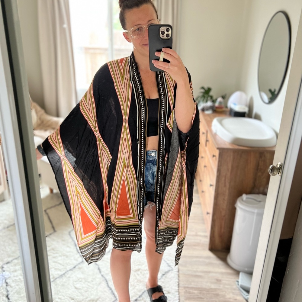 Women Kimono Vintage Floral Beach Cover Up